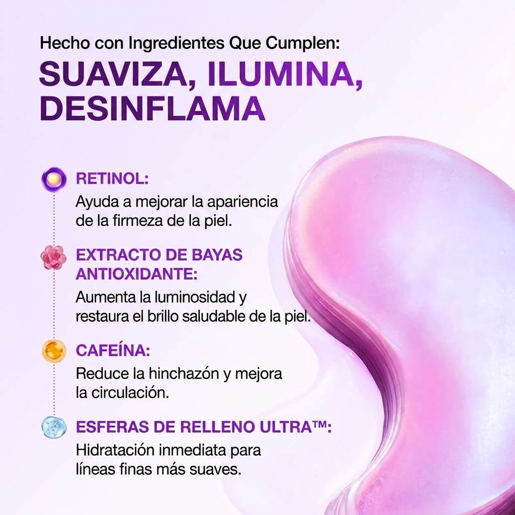 Parches Revitalizantes de Retinol y Bayas para Ojos